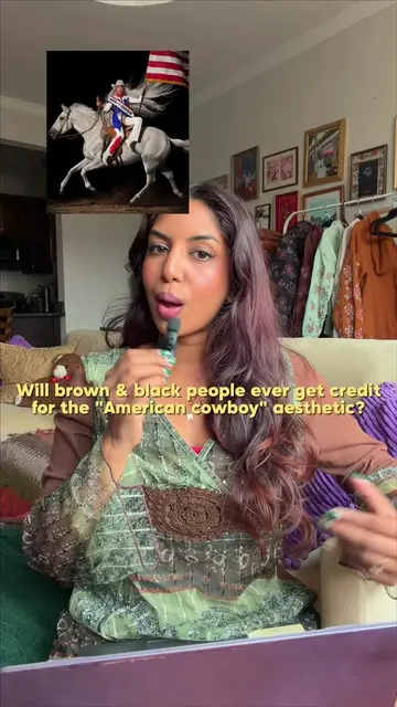 The "American cowboy" aesthetic was made by brown and black folks, but no one wa