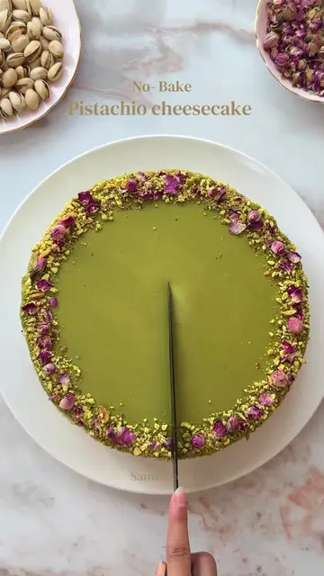 No-Bake Pistachio Kadayif Cheesecake | Viral Dubai Chocolate-Inspired Cheesecake