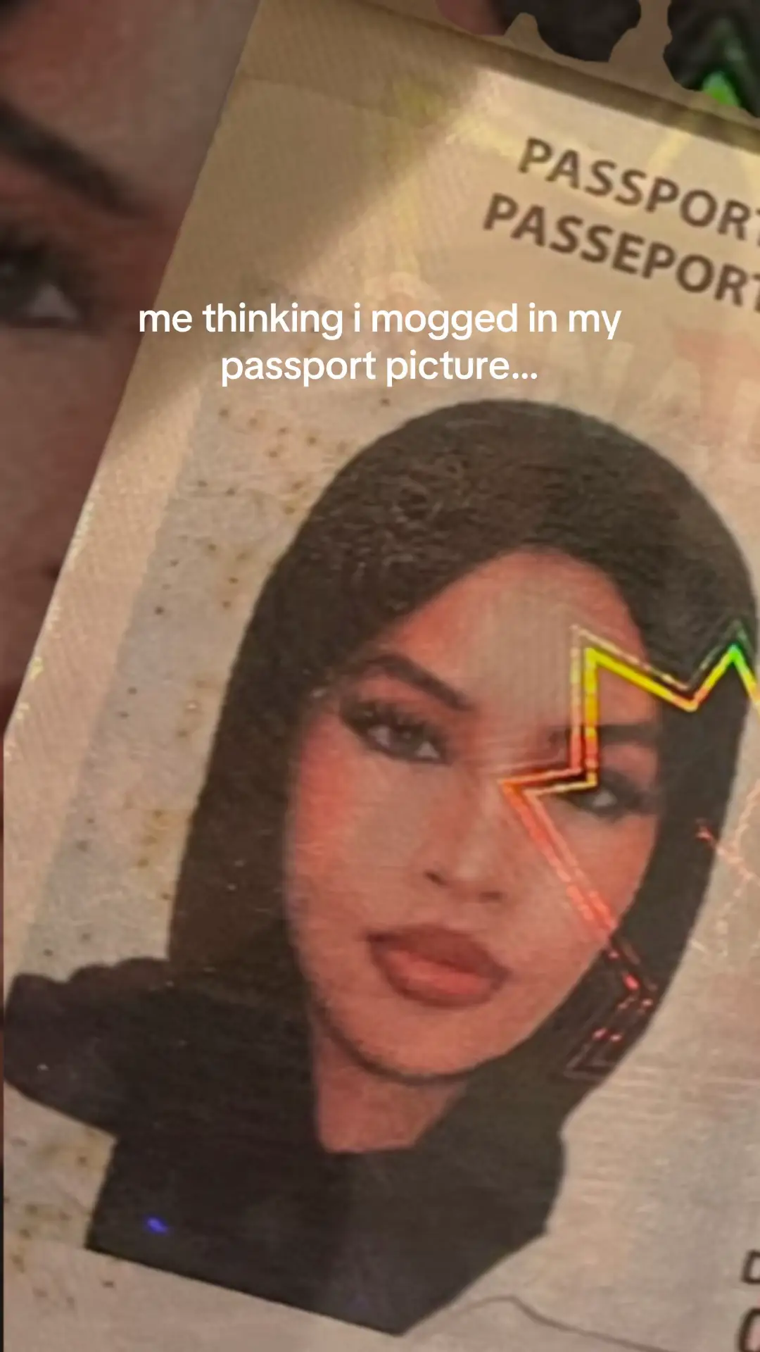 got OUTMOGGED.. allahuma barik #passportphoto @salimaskinsolutions  