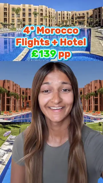 4 star Morocco cheap holiday #morocco #budgettravel #traveldeals #holidaydeals #