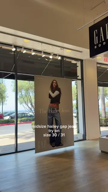 @Hailey Bieber x @Gap mid size try on haul 🩵👖💿 #gap #haileybieber #tryonhaul 