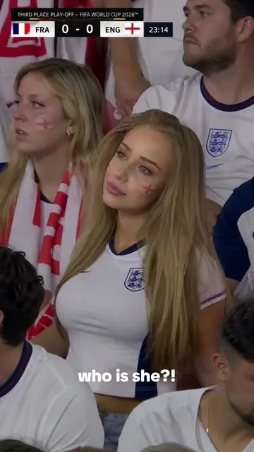 who was that girl ath the england vs france game?? #england #france #worldcup #m