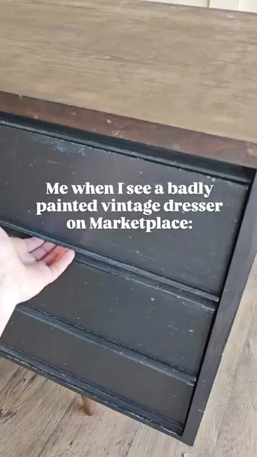 I watched this dresser in Marketplace for weeks. It was $100. I hoped someone wo