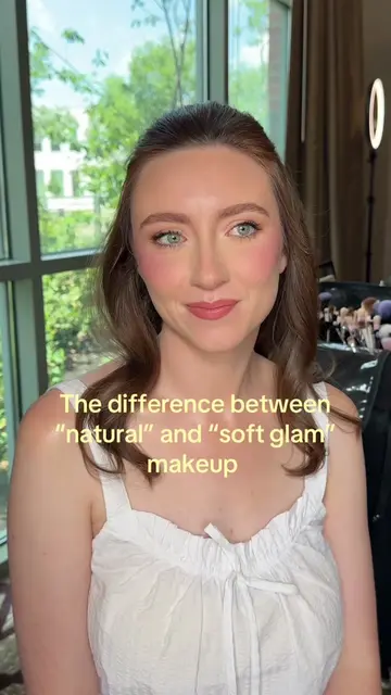 The difference between natural and soft glam makeup  #makeupartist #weddingmakeu