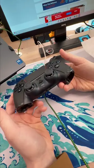He just doesnt see the vision... #ps5 #controllermod #moddedcontroller #gaming #