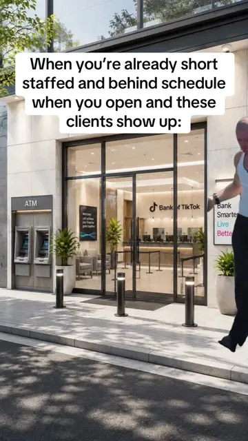 The branch opens at 9:00, but apparently the unofficial competition is who can s