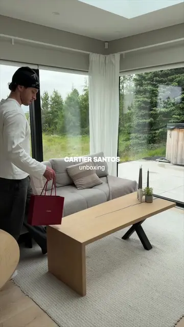 Unboxing my Cartier Santos watch that I picked up  #unboxing #cartier #cartiersa