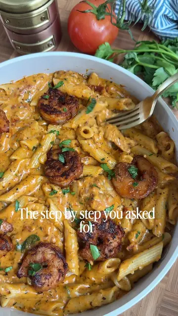 The full step by step of my Marry Me Shrimp Pasta that everyone asked for!  Asid