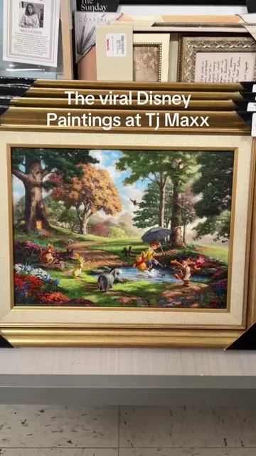 Found the paintings! $129 each!  #disneypainting #tjmaxx #tjmaxxfinds 