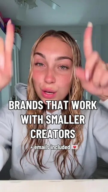 brands that work with smaller creators + emails 💌✨🎀 #contentcreator #creatorti