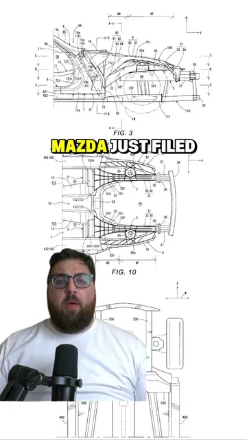 mazda just patented a sports car with butterfly doors and everyone screamed rota