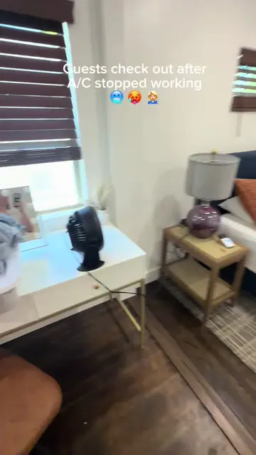Not sure if these guests noticed the A/C stopped working #airbnbhost #sidehustle