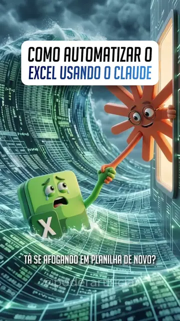 Se afogando em planilha de novo? O Claude agora mora dentro do Excel 🌊 Ele fica