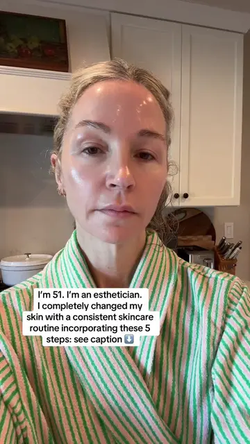 1. Double cleansing every night. 2. Exfoliating 1-2 nights a week. 3. Retinal or