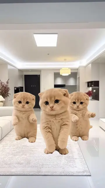 Three cute kittens from @zoozooclub_animalfriends are doing a full dance routine