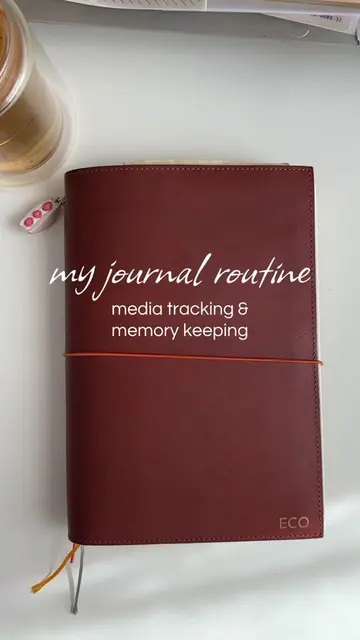 my weekly journaling routine in my @paper republic folio in Cognac and my #nolty