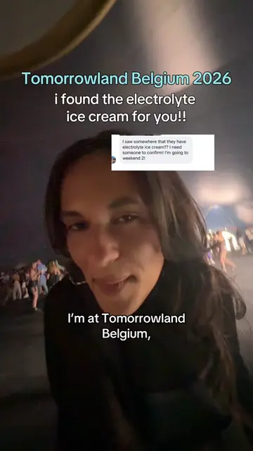 Tomorrowland Belgium 2026 electrolyte ice cream!!! 🍦🍦♻️ found at the atmospher