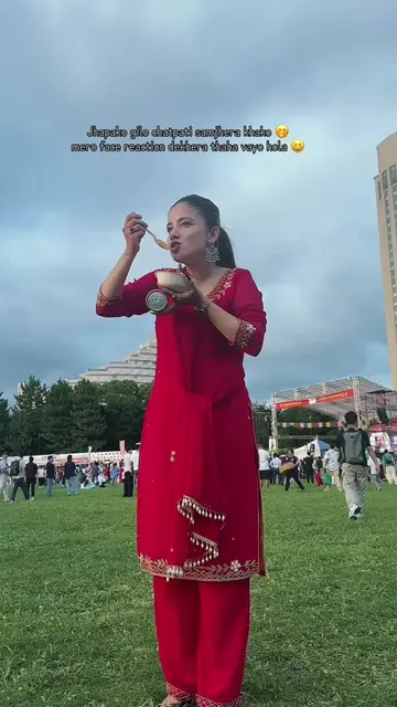 Sorry guys 🤭mero face reaction dekhera thaha vayo hola 😆#fyp #nepalfestival #f