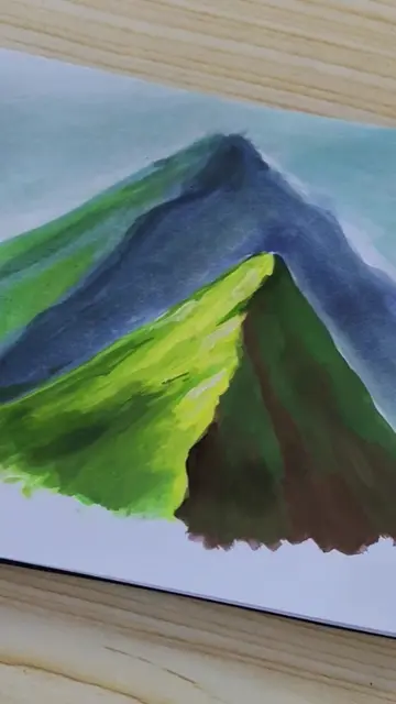 absen yang mau ke gunung kawi ⛰️🤝 #tutorial #melukis #mudah #fyp #creatorsearch