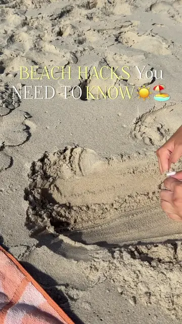 BEACH HACKS You NEED TO KNOW ⛱️🕶️#beach #Summer #beachhack #hack #LifeHack 