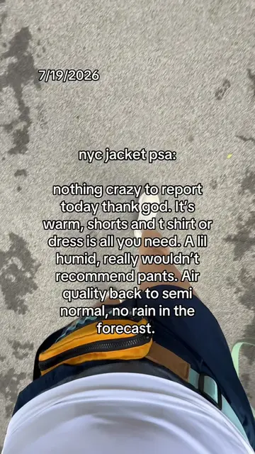 Have a good Sunday! 🥰  #nycjacketpsa#nycweather#weather#nyc#nycweatherupdate 