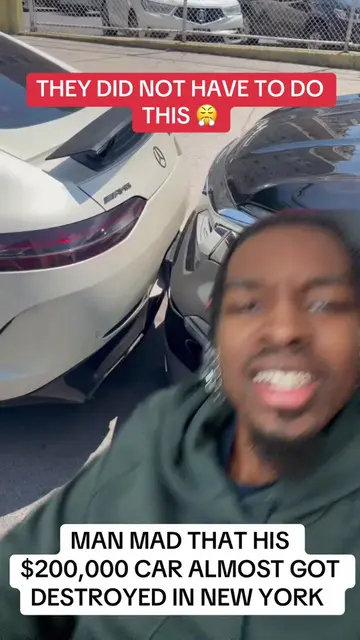 MAN MAD THAT HIS $200,000 CAR ALMOST GOT DESTROYED IN NEW YORK  #yaboyant #man #