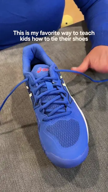 My favorite trick to teach kids to tie their shoes #ottips #parentinghacks #pare