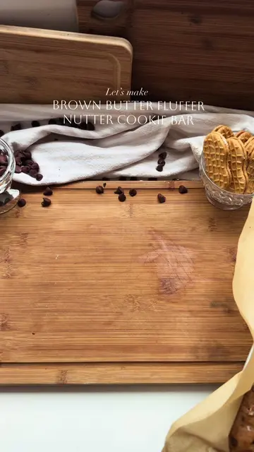 Brown Butter Fluffernutter Cookie Bars 🍪✨ gooey marshmallow, peanut buttery coo