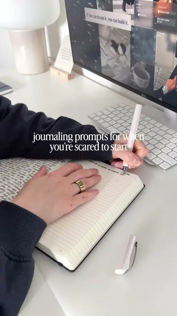 Journaling Prompts for when you're scared to start ✒️ Sometimes it's not a lack 