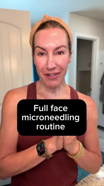 Full face microneedling routine start to finish. If you’ve ever wanted to micron