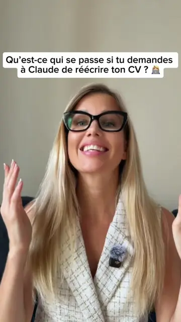 Qu’est-ce qui se passe si tu demandes à Claude de réécrire ton CV ? 👩🏼‍💻 #cv 