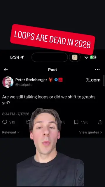 Loops are officially dead in 2026.💀 If you're still letting a single AI agent b
