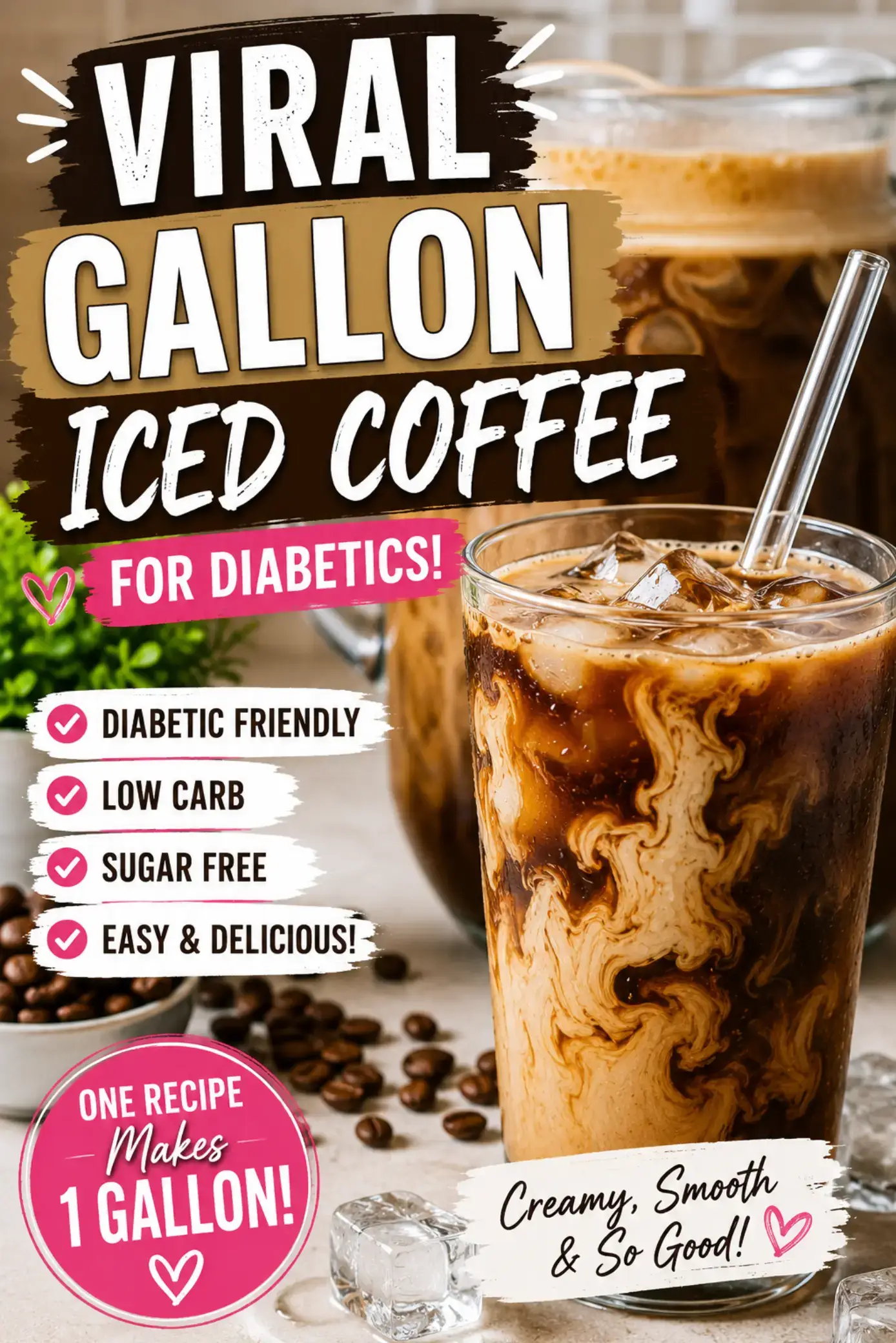 Love the viral gallon iced coffee but need a diabetic-friendly version? I swappe