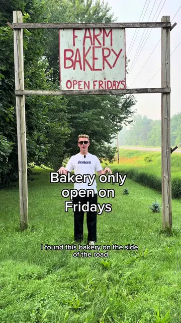 Bakery only open on Fridays  This farm bakery looks like something out of a book