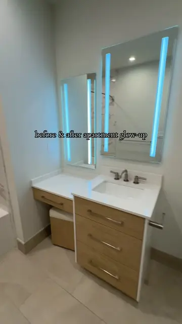 Watch this before and after apartment glow up go from ordinary to my dream space