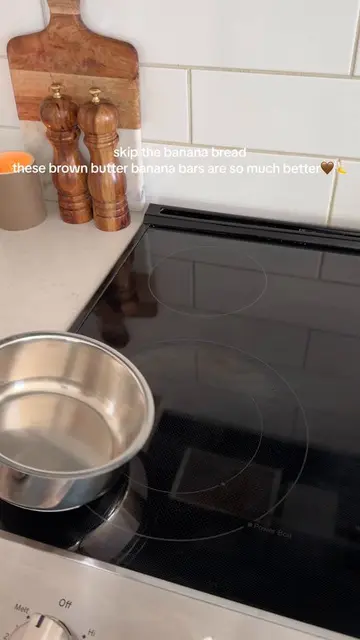 I’ve been making these brown butter banana bars in our house for years and they 