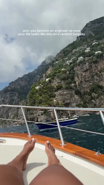 Thank God for that degree 🥳 So  ready for amalfi coast content!!  #eurosummer #