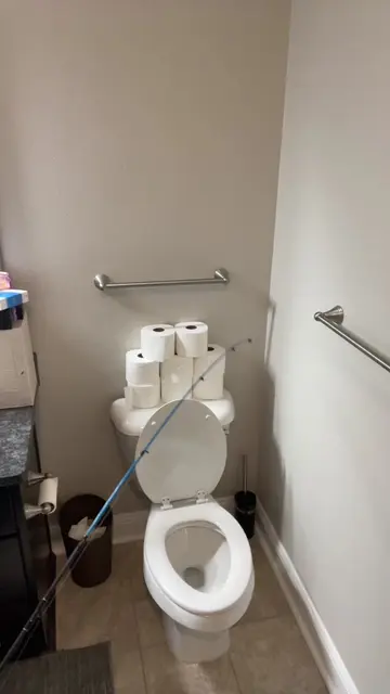 Everyone keeps saying you can’t catch fish from a toilet 🚽 Here’s a full video 