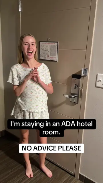 This room was pretty decent overall!  [Video Description: ST, a young white woma