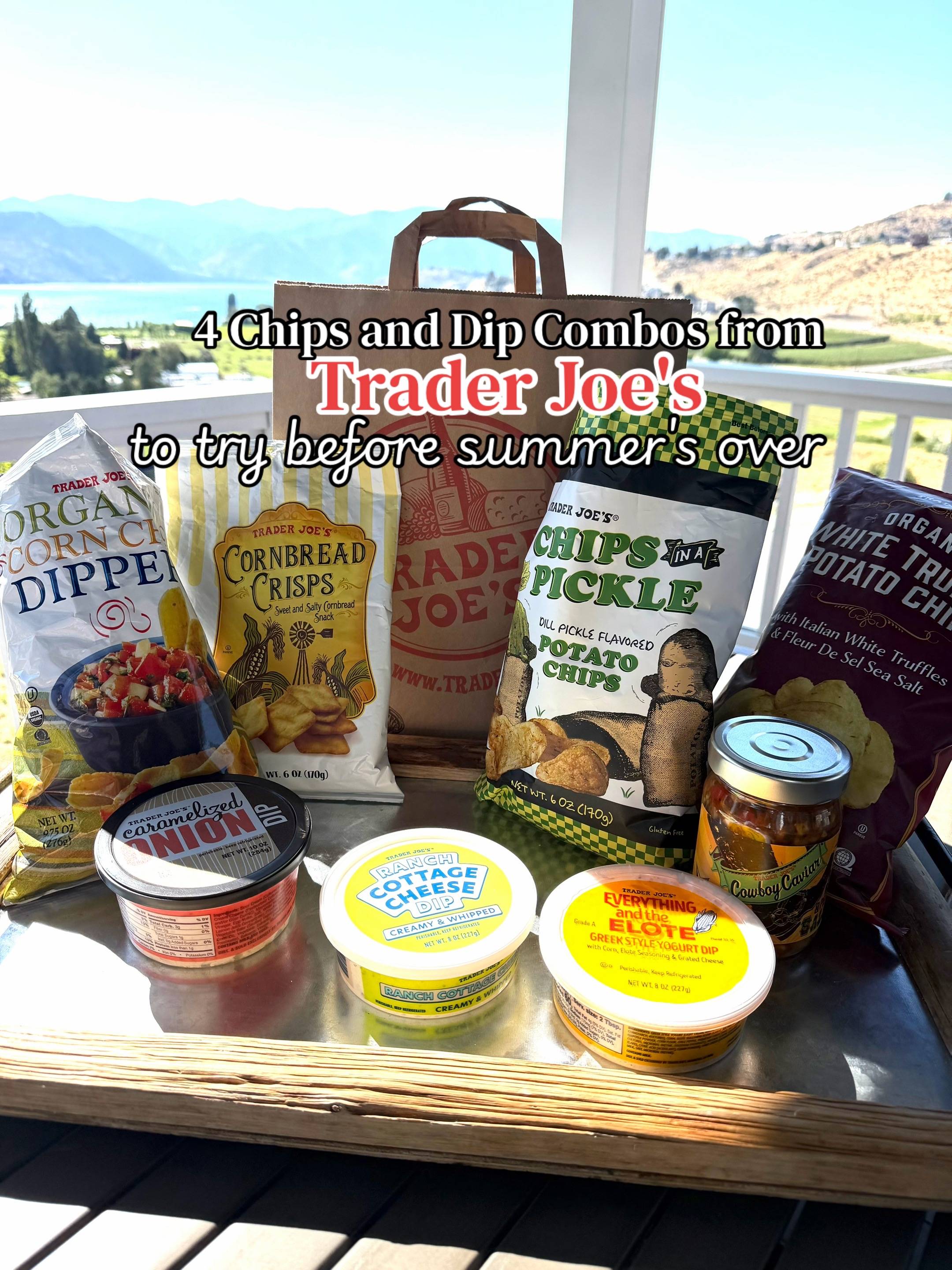 Have you tried any of these? What's you're fave☀️✨#Traderjoes #chipsanddip #trad