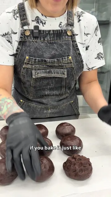 We try not to make dome-like cookies that look like baseballs - even though that