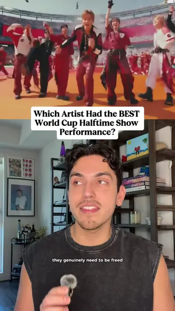 Ranking the World Cup Final Halftime Show performances ⚽️🩷 #worldcup #justinbie