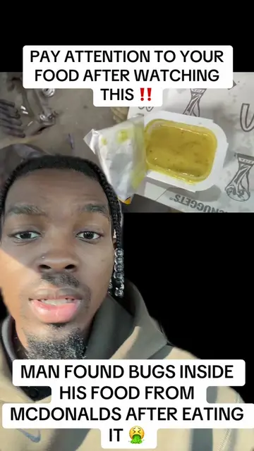 MAN FOUND BUGS INSIDE HIS FOOD FROM MCDONALDS AFTER EATING IT 🤮 #yaboyant #mcdo