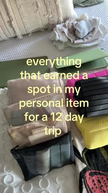 never claimed to pack light! every pouch has a purpose, every product earned its