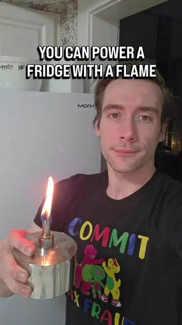 You can run a refrigerator with a flame. And no, I do not mean some dangerous am
