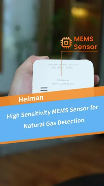 10-Year Battery-Powered Natural Gas Alarm#homesafety #UL1484 #CertifiedGasAlarm 