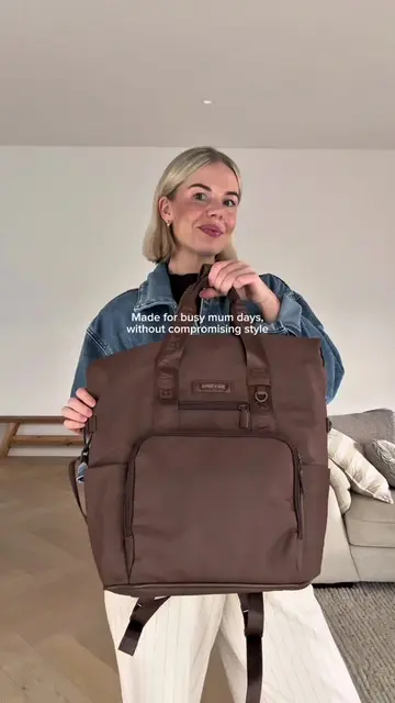 A bag that works as hard as you do ✨🤎  As seen on @Kacie Alyce | Twin mum🫶🏻 #