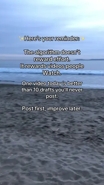 Here’s your reminder:  Post first. Improve later. Keep it simple. Your drafts ar