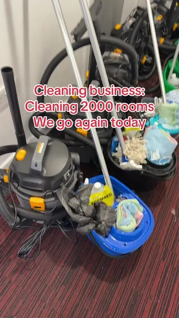 We are all set this morning to continue the student accommodation cleaning proje