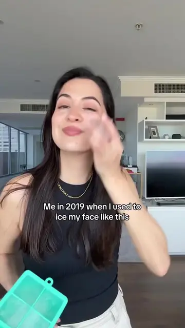 Remember when we used to ice our faces like this back in 2019? 😂 💦 Water dripp